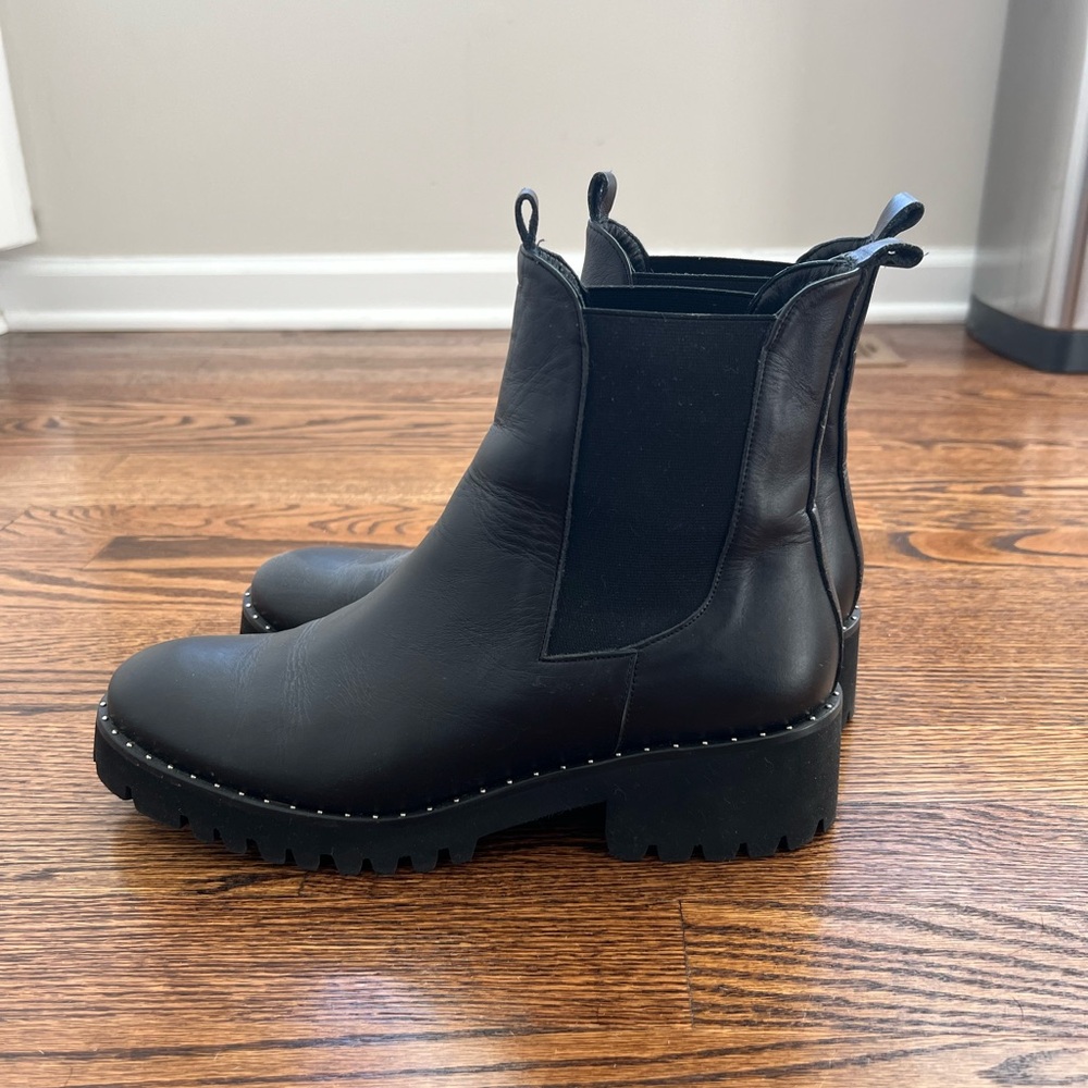 Freda Salvador Brooke Rain Resistant Boot  - Black Calf - Picture 13 of 14